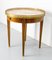 Louis XVI Style Bouillotte Table in Brass and Marble, 1960 3