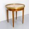 Louis XVI Style Bouillotte Table in Brass and Marble, 1960 4