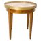 Louis XVI Style Bouillotte Table in Brass and Marble, 1960 1