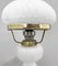 Vintage Opaline Glass and Brass Table Lamp, 1970s, Image 3