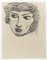 Mino Maccari, Das Porträt, Bleistiftzeichnung, 1945 1