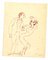 Mino Maccari, Das Paar, Tuschezeichnung, 1930er 1