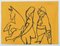 Mino Maccari, La esposa y el caballo, Dibujo a lápiz, años 70, Imagen 1