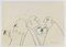 Mino Maccari, Bald Men, Pencil Drawing, 1960s 1