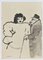Mino Maccari, La coppia, Disegno ad acquerello, anni '60, Immagine 1