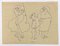 Mino Maccari, Donne civettuole, Disegno a china, anni '60, Immagine 1