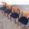 Bentwood Upholstered Upholstered Bistro Chairs, 1960s, Set of 4 4