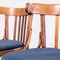 Bentwood Upholstered Upholstered Bistro Chairs, 1960s, Set of 4 2