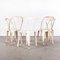 Sedie da pranzo bianche originali attribuite a Tolix, Francia, anni '50, set di 5, Immagine 11