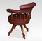 Mahogany Framed Captains Office Chair, 1890s, Image 4
