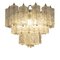 Mid-Century Modern Handcrafted Glass Chandelier, 1960 2