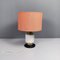 Mid-Century Modern Italian Metal Fabric and Glass Table Lamp by Stilnovo, 1960s 2