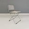 Italian Modern Adjustable Chairs in Metal attributed to De Marco & Rebolini for Robots, 1970s, Set of 4 5