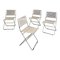 Verstellbare italienische Stühle aus Metall von De Marco & Rebolini für Robots, 1970er, 4 . Set 1