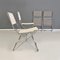 Italian Modern Adjustable Chairs in Metal attributed to De Marco & Rebolini for Robots, 1970s, Set of 4 3