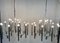 Lámparas de araña Mid-Century bañadas en plata de Gaetano Sciolari para Lightolier, 1960. Juego de 2, Imagen 3