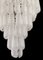 Lámpara de araña italiana de pétalos de cristal de Murano, años 70, Imagen 18
