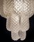 Lámpara de araña italiana de pétalos de cristal de Murano, años 70, Imagen 8