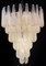 Lámparas de araña italianas con pétalos de cristal de Murano, años 70. Juego de 2, Imagen 4