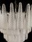 Italian Murano Glass Petals Drop Chandeliers, 1970s, Set of 2 12