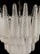 Lámparas de araña italianas con pétalos de cristal de Murano, años 70. Juego de 2, Imagen 12