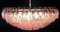 Lámparas de araña de cristal de Murano Poliedri rosa, años 90. Juego de 2, Imagen 4