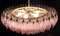 Lámparas de araña de cristal de Murano Poliedri rosa, años 90. Juego de 2, Imagen 9