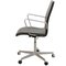 Oxford Office Chair in Black Leather by Arne Jacobsen, Image 3
