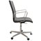 Silla de oficina Oxford de cuero negro de Arne Jacobsen, Imagen 2