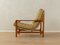 Fauteuil en Teck et Cuir, 1960s 5