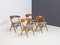 Model No. 9 Teak & Oak Dining Chairs by Helge Sibast for Sibast Møbler, Set of 4, Image 1