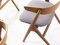 Model No. 9 Teak & Oak Dining Chairs by Helge Sibast for Sibast Møbler, Set of 4, Image 4