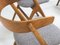 Model No. 9 Teak & Oak Dining Chairs by Helge Sibast for Sibast Møbler, Set of 4, Image 7