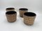 Ceramic Flower Pots in the style of Sgrafo, Germany, 1960s, Set of 4 1