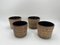 Ceramic Flower Pots in the style of Sgrafo, Germany, 1960s, Set of 4 11