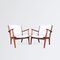 Easy Chairs with Leather Piping, 1950s, Set of 2, Image 7