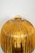 Mid-Century Yellow Glass Wall Lamp, 1960s 2