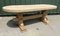 Large French Bleached Oak Farmhouse Dining Table, 1920s, Image 32