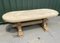 Large French Bleached Oak Farmhouse Dining Table, 1920s, Image 19