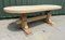 Large French Bleached Oak Farmhouse Dining Table, 1920s, Image 27