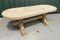 Large French Bleached Oak Farmhouse Dining Table, 1920s 30