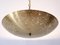 Large Mid-Century Modern Brass Pendant Lamp Star Sky, Germany, 1950s, Image 13