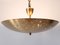 Large Mid-Century Modern Brass Pendant Lamp Star Sky, Germany, 1950s 2