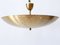 Large Mid-Century Modern Brass Pendant Lamp Star Sky, Germany, 1950s, Image 6