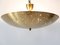 Large Mid-Century Modern Brass Pendant Lamp Star Sky, Germany, 1950s 1