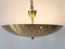 Large Mid-Century Modern Brass Pendant Lamp Star Sky, Germany, 1950s 4