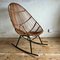 Italian Bamboo Rocking Chair, 1960s 8