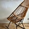 Italian Bamboo Rocking Chair, 1960s 2