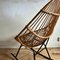 Italian Bamboo Rocking Chair, 1960s, Image 2