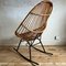 Italian Bamboo Rocking Chair, 1960s 3